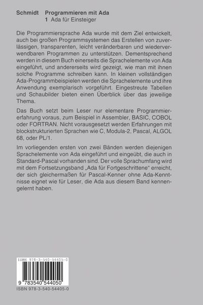 Produktbild: Programmieren mit Ada