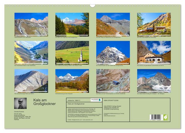 Produktbild: Kals am Gro&szlig;glockner (Wandkalender 2026 DIN A2 quer), CALVENDO Monatskalender
