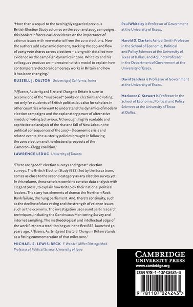 Produktbild: Affluence, Austerity and Electoral Change in Britain