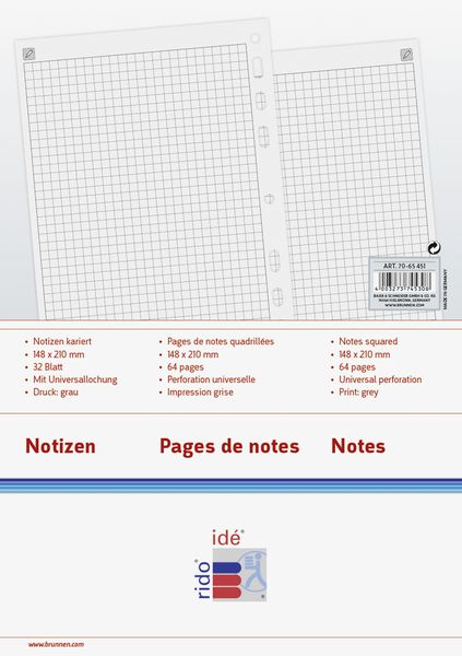 Produktbild: TimerTiming1 kariert Notiz Formular
