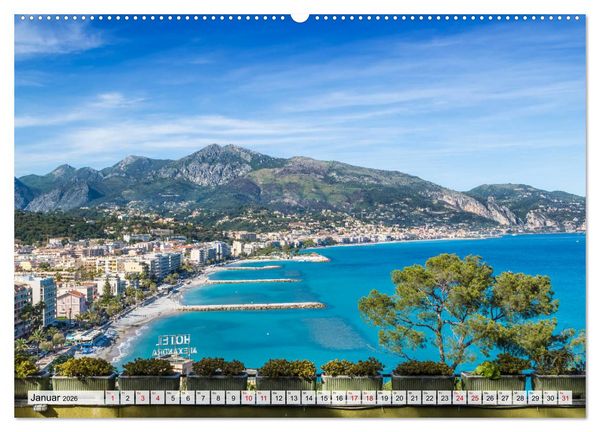 Produktbild: C&Ocirc;TE D&rsquo;AZUR Bezaubernde Orte (Wandkalender 2026 DIN A2 quer), CALVENDO Monatskalender