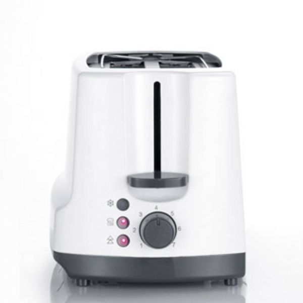Produktbild: Severin AT 2234 Doppel-Langschlitztoaster mit Br&ouml;tchenaufsatz Wei&szlig;, Grau