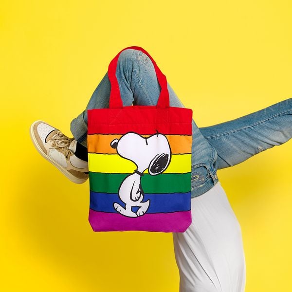 Produktbild: Snoopy Baumwolltasche Rainbow