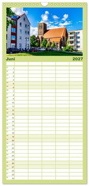 Produktbild: Familienplaner 2027 - Anklam und Umgebung mit 5 Spalten (Wandkalender, 21 x 45 cm) CALVENDO