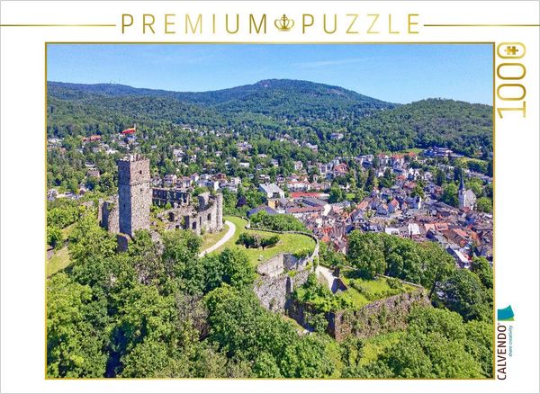 Produktbild: CALVENDO Puzzle Oben auf der Burg K&ouml;nigstein genie&szlig;t man die klare Taunusluft | 1000 Teile Lege-Gr&ouml;&szlig;e 64x48cm Foto-Puzzle f&uuml;r gl&uuml;ckliche Stunden