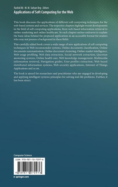 Produktbild: Applications of Soft Computing for the Web