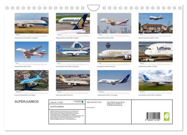 Produktbild: SUPERJUMBOS (Wandkalender 2025 DIN A4 quer), CALVENDO Monatskalender