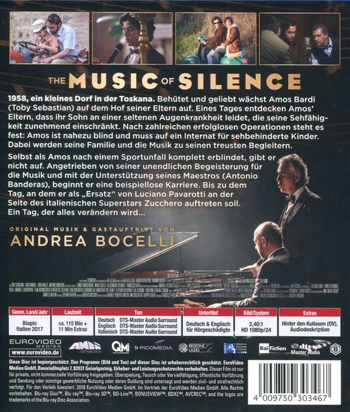 The Music of Silence  - Die einzigartige Lebensgeschichte von Andrea Bocelli