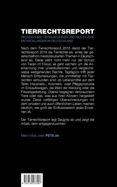 Produktbild: Tierrechtsreport 2016