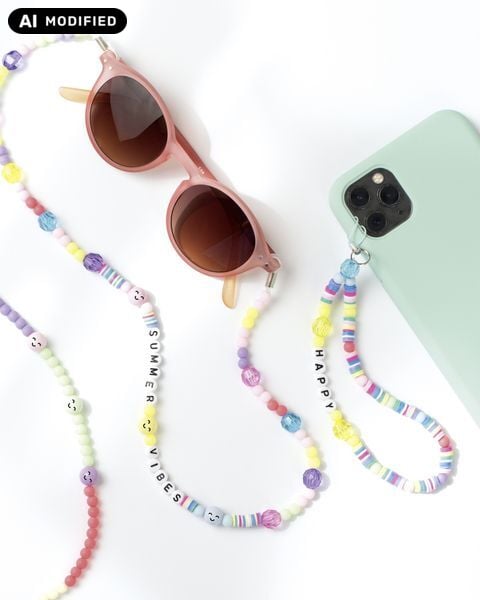 Produktbild: Folia  Phone Charms Set RAINBOW SMILE, 349 Teile