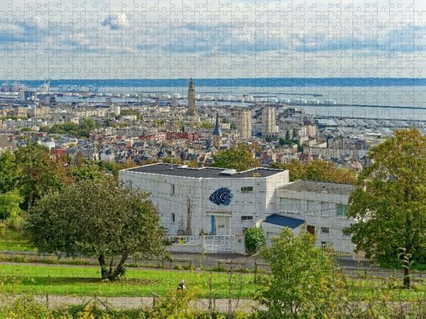Produktbild: CALVENDO Puzzle Ausblick vom ehemaligen Fort von Sainte-Adresse in Le Havre | 2000 Teile Lege-Gr&ouml;&szlig;e 90x67cm Foto-Puzzle f&uuml;r gl&uuml;ckliche Stunden