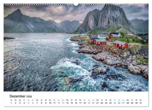 Produktbild: NORWEGEN - NORDMEER LANDSCHAFTEN (Wandkalender 2026 DIN A2 quer), CALVENDO Monatskalender