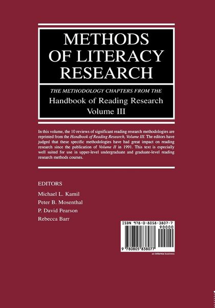 Produktbild: Methods of Literacy Research