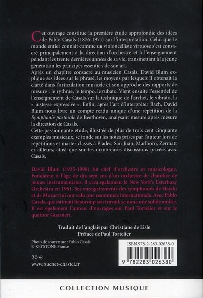 Produktbild: Casals ou l'art de l'interpretation