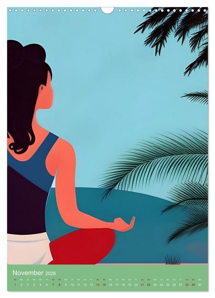 Produktbild: Meditation verbindet (Wandkalender 2026 DIN A3 hoch), CALVENDO Monatskalender