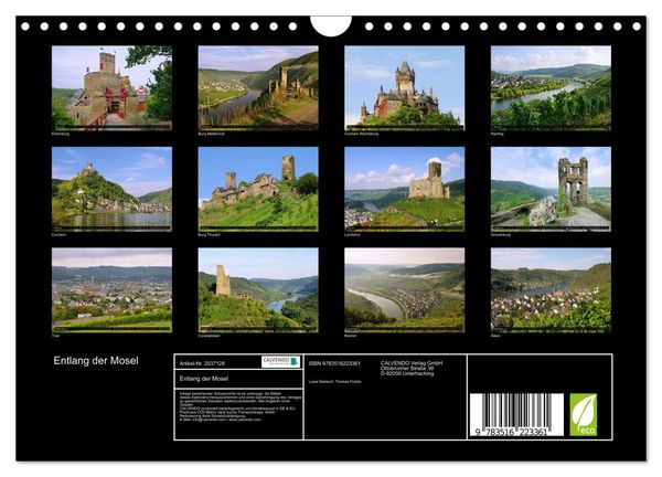 Produktbild: Entlang der Mosel (Wandkalender 2026 DIN A4 quer), CALVENDO Monatskalender