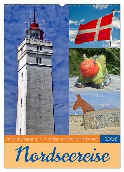 Produktbild: Nordseereise &ndash; J&uuml;tland in D&auml;nemark &ndash; Von Blavand bis Henne Strand (Wandkalender 2026 DIN A2 hoch), CALVENDO Monatskalender