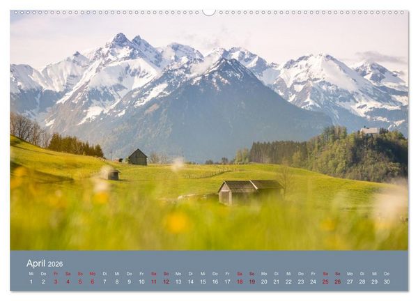 Produktbild: Heimweh Allg&auml;u 2026 (Wandkalender 2026 DIN A2 quer), CALVENDO Monatskalender