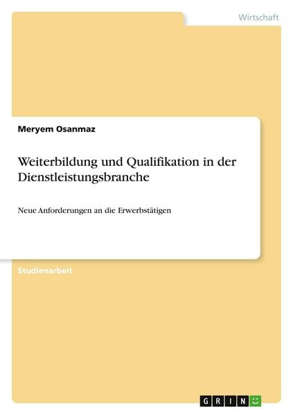 Produktbild: Weiterbildung und Qualifikation in der Dienstleistungsbranche