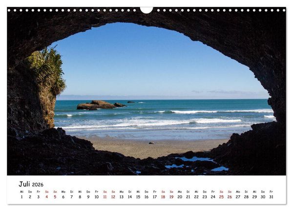 Produktbild: Neuseeland-Aotearoa, Land der wei&szlig;en Wolke (Wandkalender 2026 DIN A3 quer), CALVENDO Monatskalender