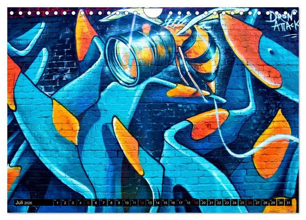 Produktbild: Berlin - Die East Side Gallery (Wandkalender 2026 DIN A4 quer), CALVENDO Monatskalender