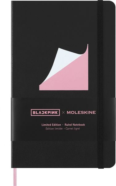 Produktbild: Moleskine X Blackpink Notizbuch L/A5, liniert, fester Einband, Schwarz