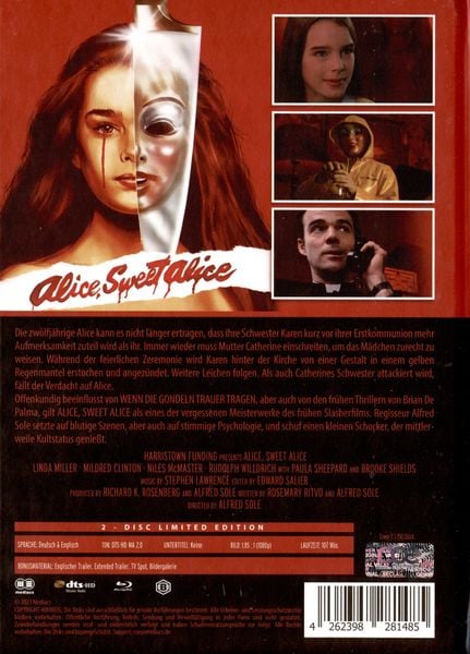 Produktbild: Alice, Sweet Alice - Mediabook - Cover C - Limited Edition (Blu-ray+DVD)