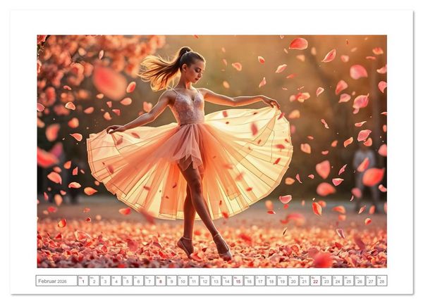 Produktbild: Fl&uuml;gel aus Licht - Ballett in der Poesie der Natur (Wandkalender 2026 DIN A3 quer), CALVENDO Monatskalender