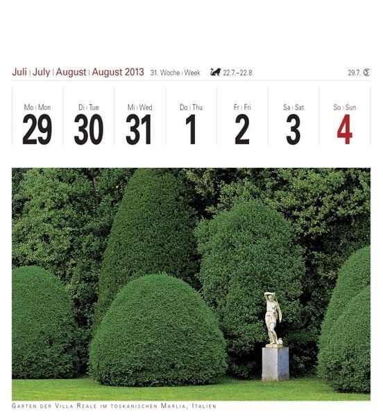 Produktbild: Oasen der Stille 2013. Postkartenkalender
