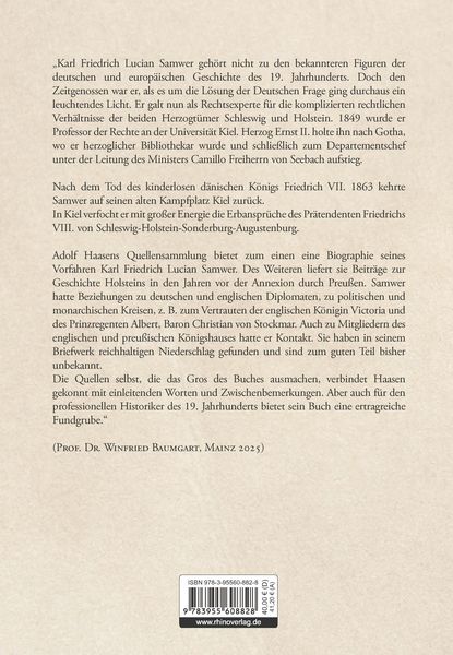 Produktbild: Karl Friedrich Lucian Samwer