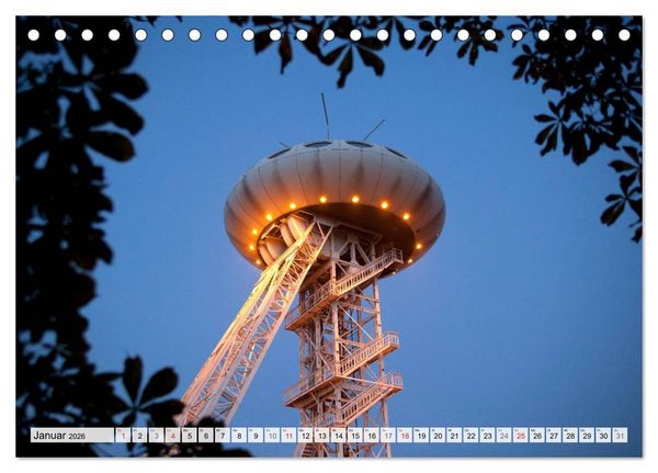 Produktbild: Das Ruhrgebiet bei Nacht (Tischkalender 2026 DIN A5 quer), CALVENDO Monatskalender
