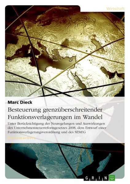 Produktbild: Besteuerung grenz&uuml;berschreitender Funktionsverlagerungen im Wandel