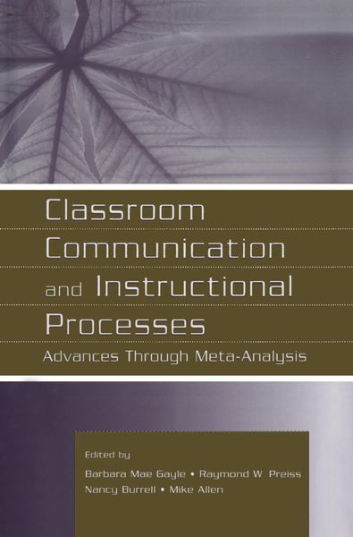 Produktbild: Classroom Communication and Instructional Processes