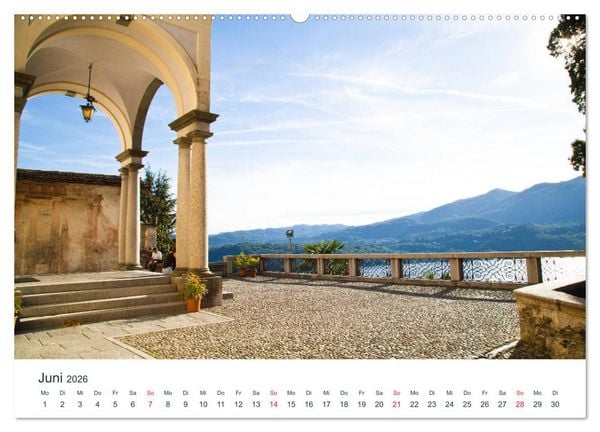 Produktbild: Mediterraneo - Lago di Como, Lago Maggiore, Lago d'Orta (Wandkalender 2026 DIN A2 quer), CALVENDO Monatskalender