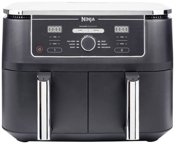 Ninja AF400EU Doppel-Fritteuse 9.5l 2470W Heißluft-Funktion Schwarz