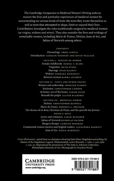 Produktbild: The Cambridge Companion to Medieval Women's Writing