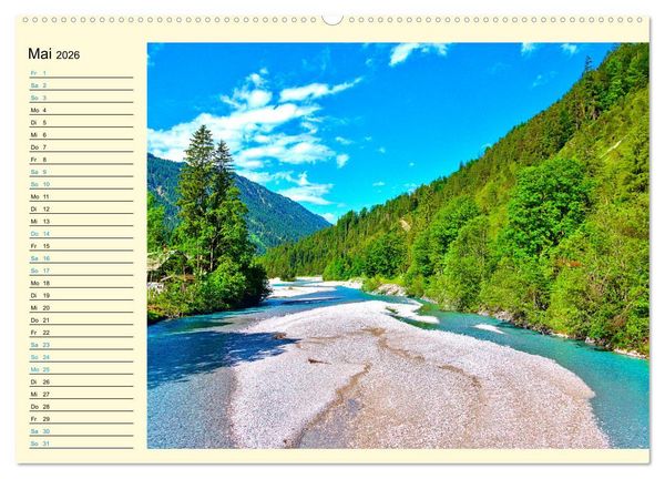 Produktbild: Bayern - Idylle zwischen Allg&auml;u und Bayerischen Alpen (Wandkalender 2026 DIN A2 quer), CALVENDO Monatskalender