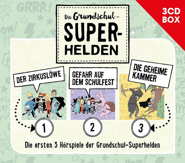 Die Grundschul-Superhelden - 3CD Hörspielbox Vol. 1