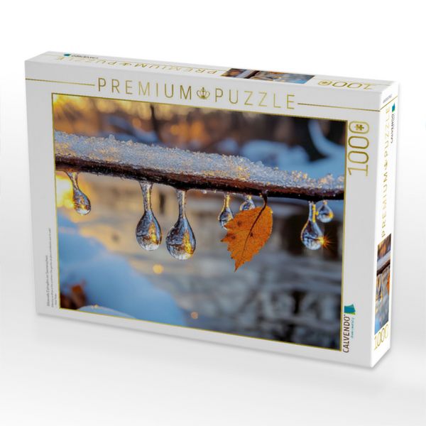 Produktbild: CALVENDO Puzzle Glitzernde Eistropfen im Sonnenschein | 1000 Teile Lege-Gr&ouml;&szlig;e 64x48cm Foto-Puzzle f&uuml;r gl&uuml;ckliche Stunden
