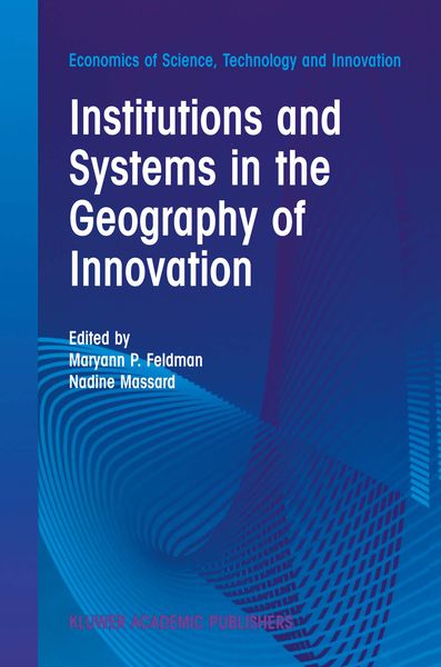 Produktbild: Institutions and Systems in the Geography of Innovation
