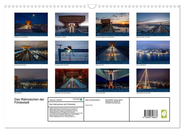 Produktbild: Das Wahrzeichen der F&ouml;rdestadt (Wandkalender 2027 DIN A3 quer), CALVENDO Monatskalender