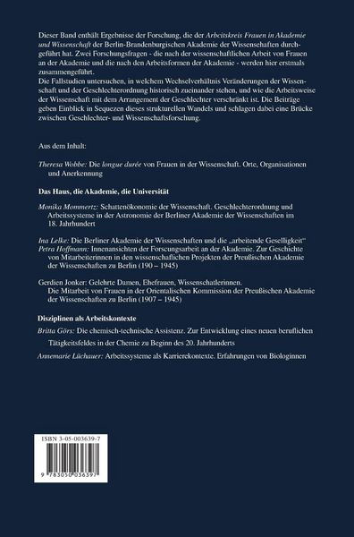 Produktbild: Frauen in Akademie und Wissenschaft
