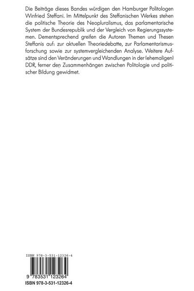 Produktbild: Pluralismus und Parlamentarismus in Theorie und Praxis