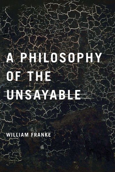 Produktbild: A Philosophy of the Unsayable