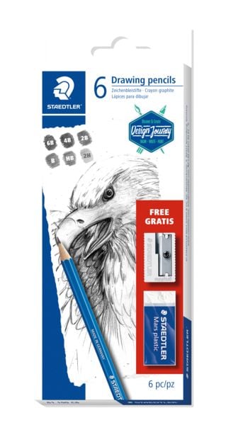 Produktbild: STAEDTLER Zeichenbleistift Mars Lumograph 6er Set