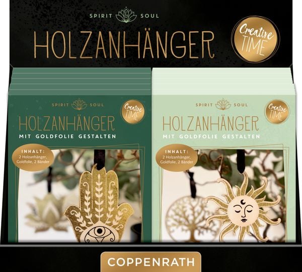 Produktbild: Holzanh.m.Goldfolie gestalten - Spirit & S.(Crea.Time),sort.