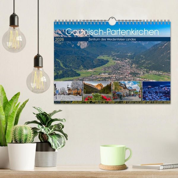 Produktbild: Garmisch-Partenkirchen - Zentrum des Werdenfelser Landes (Wandkalender 2026 DIN A4 quer), CALVENDO Monatskalender