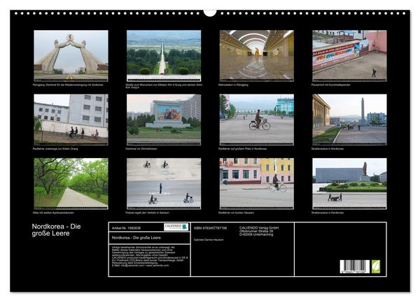 Produktbild: Nordkorea - Die gro&szlig;e Leere (Wandkalender 2026 DIN A2 quer), CALVENDO Monatskalender