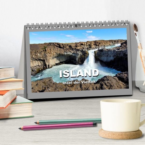Produktbild: Island Insel der Vielfalt (Tischkalender 2026 DIN A5 quer), CALVENDO Monatskalender