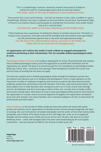 Produktbild: Psychological Safety in Practice